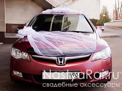 Свадебные украшения на машину, лимузин, украшения автомобиля