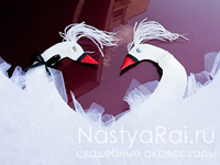 Свадебные лебеди на капот авто. Фото №3. Свадебные лебеди на капот авто. Увеличить фото 003.