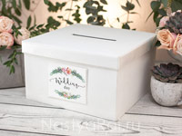 Свадебная коробка для подарков "Эвкалипт". Фото 000.