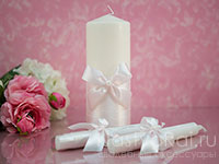 Свечи для свадебной церемонии. Фото 000.