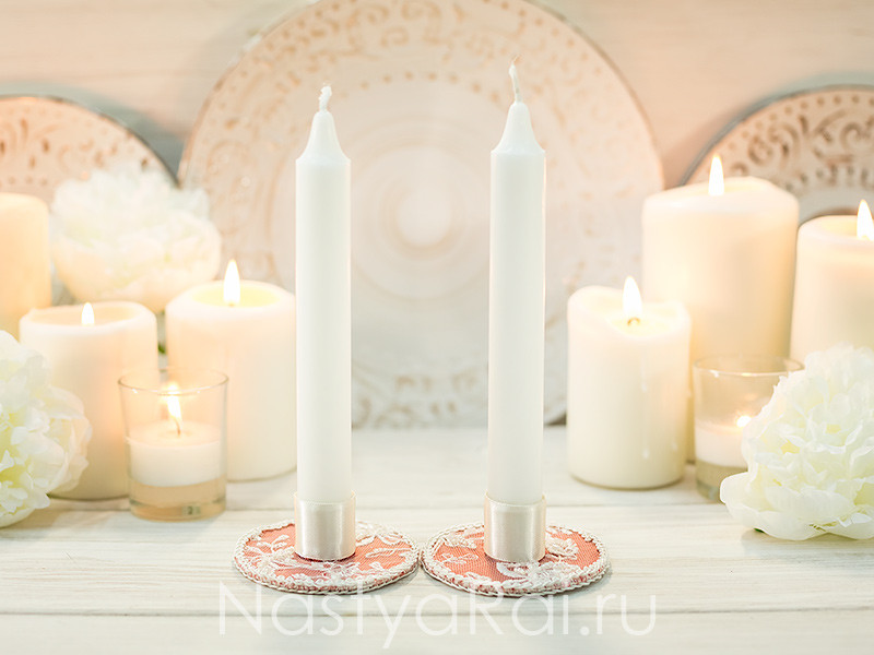 Фото. Свадебные свечи "Флейм".