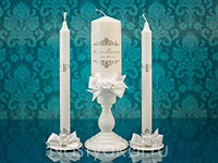 Набор свадебных свечей - коллекция "Империя". Фото 000.