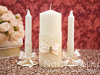 Свадебные свечи "Лион". Фото 000.