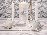 Набор свадебных свечей - коллекция "Диана". Фото 000.