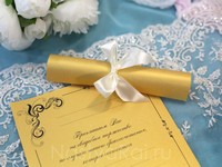 Свадебный свиток-приглашение, готовый текст. Фото 000.