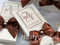 Приглашение-коробочка под шоколадку. Фото 000.