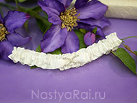 Атласная подвязка для невесты "Вечность". Фото 000.