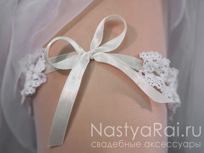 Фото. Подвязка невесты "Рустикальная романтика".