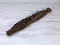 Рафия натуральная, коричневая (1 рулон). Фото 000.