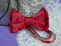 Бархатный галстук-бабочка "Рубин". Фото 000.