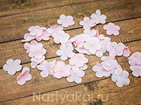Искусственные цветочки для обсыпания, розовые. Фото 000.