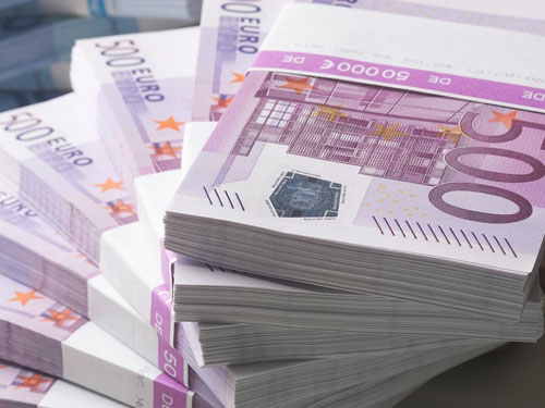Фото. Деньги сувенирные - 500 евро.