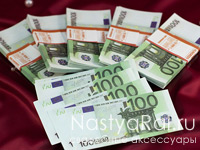 Деньги сувенирные - 100 евро. Фото 000.