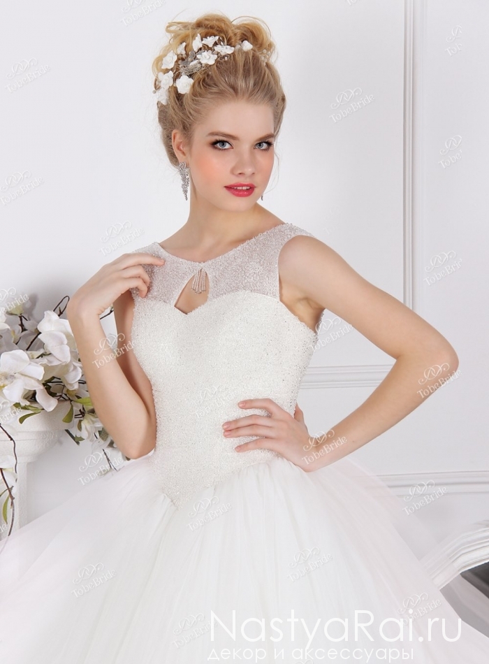 Фото. Свадебное платье с кристаллами FC002.