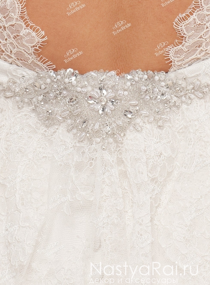 Фото. Свадебное платье фасона русалка со шлейфом SL0164.