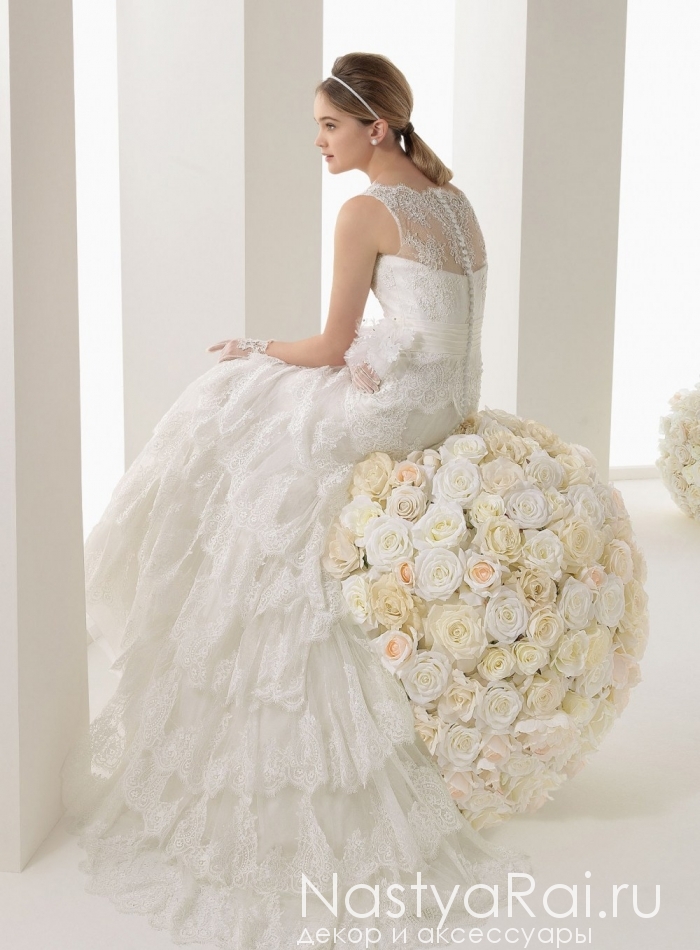 Фото. Кружевное свадебное платье ROSA CLARA 7A68.