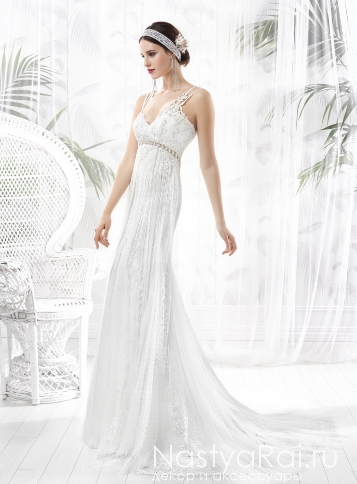 Фото. Свадебное платье с нитями в греческом стиле VALERIO LUNA VL5810.