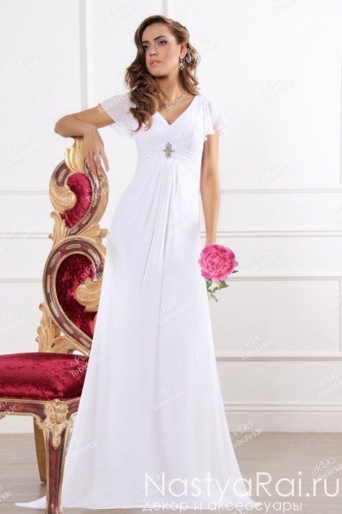 Свадебное платье с завышенной талией SL0173