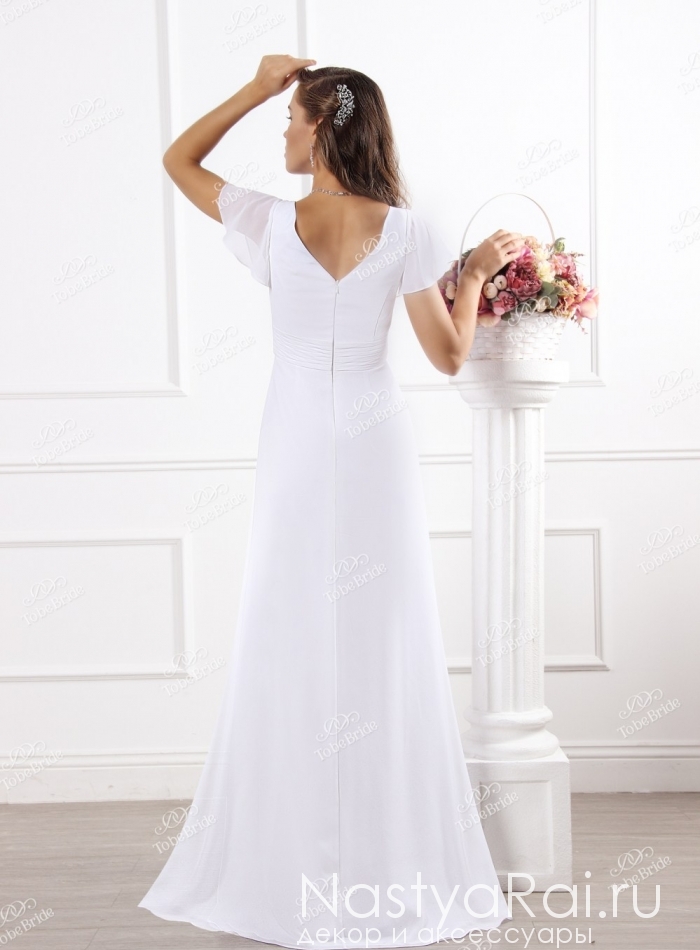 Фото. Свадебное платье с завышенной талией SL0173.