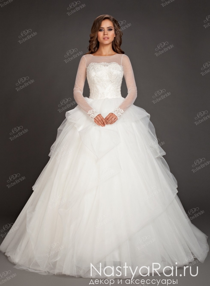 Фото. Свадебное платье с корсетом NW005.