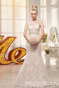 Длинное свадебное платье с кружевами SL0157. Фото 000.